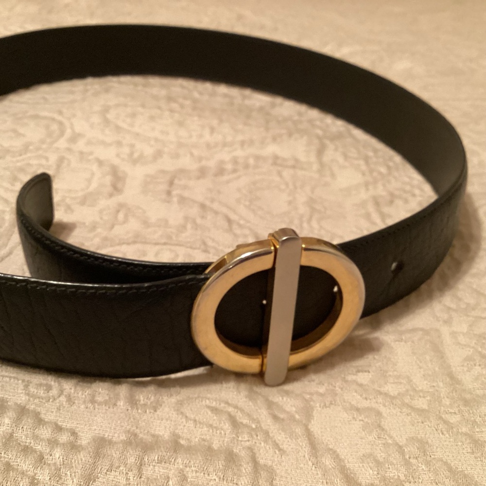 Miller Leather Water Buffalo Belt with gold buckle Men’s size 36